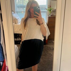 Block colored midi dress